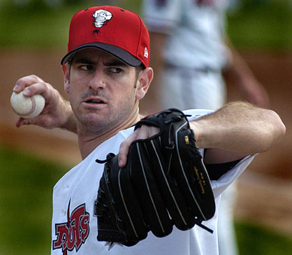 May 20. Close up of Mark Prior (Photo by Chris Holmes, Lansing State Journal)