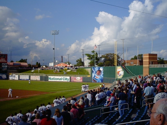 ... and the home of the brave... play ball!